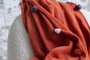 L'essentiel linge de maison Pom Pom - Rojo teja